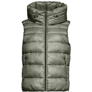 ESPRIT Gerecycleerd: gewatteerd vest, 335/Dusty Green., XL