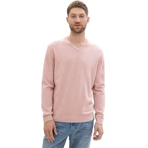 TOM TAILOR heren trui, 36306 - Dusty Pink Melange, XL