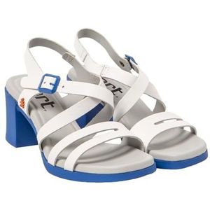 ART 1840 Cannes, damessandalen, Nappa, wit, blauw, 37 EU