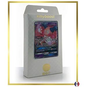 Mr. Mime-GX 56/168 Ultraboost X Zon & Maan 7 Hemelse Storm, Box met 10 Franse Pokémon-kaarten