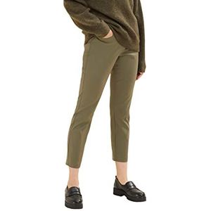 TOM TAILOR Dames Mia Slim Fit chinobroek 1034544, 18123 - Tarmac Khaki, 34W / 28L