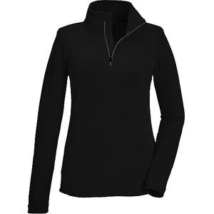 Killtec Dames Fleece Shirt met opstaande kraag en ritssluiting KSW 101 WMN FLC SHRT, zwart, 36, 40880-000