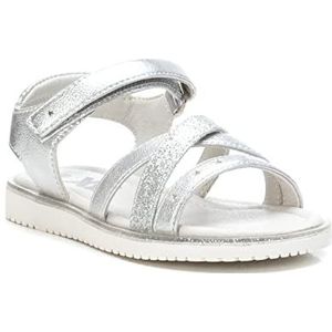 XTI 58012, platte sandalen voor meisjes, zilver., 29 EU