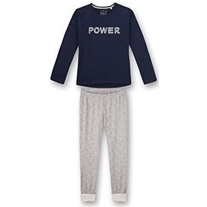 Sanetta Meisjespyjama lang blauw, Nordic Blue., 128 cm