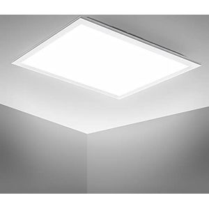B.K.Licht - LED Paneel - Witte Plafondlamp - Ultra Plat Plafonniére (5.5cm) - L: 29.5cm - 4.000K