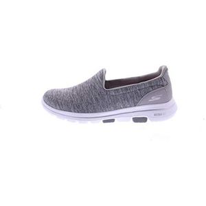 Skechers Go Walk 5 Honor Sneakers voor dames, Grijs Textiel Trim, 36.5 EU