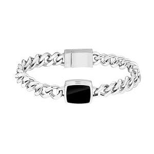BOSS - ODELL - Armband - Zwart - Roestvrij Staal - Zwarte Onyx