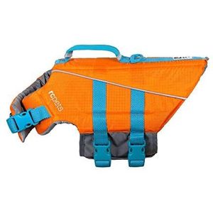 RC Pet Products Tidal zwemvest, verstelbaar hondenzwemvest, oranje/groenblauw, medium