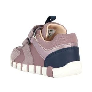 Geox Baby meisje B IUPIDOO Girl C Sneaker, Rose Smoke/Navy, 18 EU, Rose Smoke Navy, 18 EU