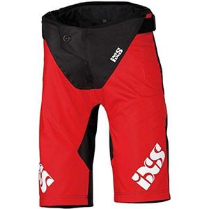 IXS Race Kids Shorts Fluo rood-zwart KM (140) broek, rood, M