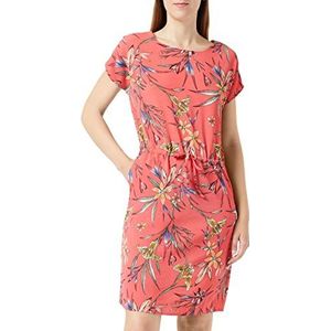 ONLY Damesjurk Onlnova LUX Connie Bali Dress AOP PTM, Mineraal rood/Aop: helder tropisch, 32