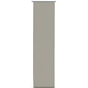 Gardinia 32491 Paneelgordijn Basic (1 stuk), transparant, wasbaar, antraciet, 60 x 245 cm (BxH)