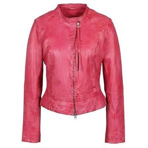 Freaky Nation Dames New Charis-FN leren jas, meta pink, S, Meta Roze, S