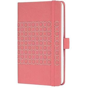 SIGEL JN202 Notitieboek Dagboek Jolie, ca. A6, gelinieerd, hardcover, elastiek, pennenlus, insteektas, rosé