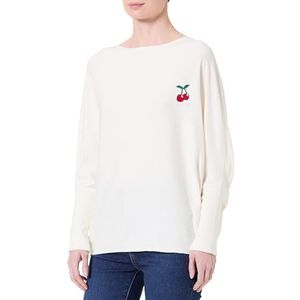 KEY LARGO Vrouwen Sweater WKN Knop Ronde, offwhite (1001), S