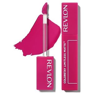 Revlon Lipstick, ColorStay Limitless Matte Liquid Lipstick, Veganistische formule, vlekvrij, duurzaam, licht en comfortabel, waterdicht, 007 Icon Era, 5 ml