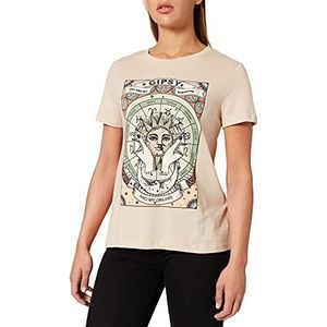 Springfield Gipsy T-shirt voor dames, Beige/Camel, S