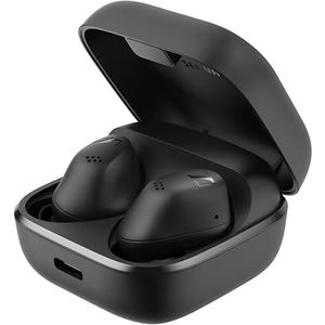 Sennheiser ACCENTUM True Wireless-oordopjes - Kristalhelder geluid met hybride ANC, ergonomisch ontwerp, accuduur van 28 uur, aanraakbediening en dubbele microfoon - Zwart