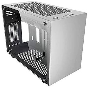 Noua Parvus Q2 Silver Case Mini ITX voor PC Office Mini Tower 0.5MM SPCC 4*USB3.0/2.0 zijpanelen van gehard glas (HxBxL: 264x349x185 mm)