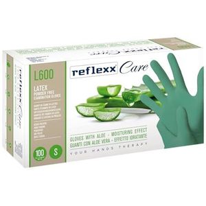 Reflexx Care L600/L – Latex Gloves with Aloe Vera g. 6.2 (M), size L