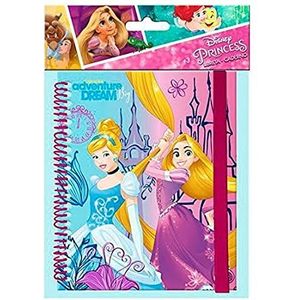 ASTRO EUROPA notitieboek met Disney Prinsessen Adventure Dream elastische band
