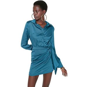 TRENDYOL Damesjurk, emerald green, 42