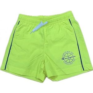 Champion Legacy Modern Basket Beach Shorts B - Crinkle Taslon Shorts, neongeel, 7-8 jaar kinderen en jongens SS24, Neon Geel, 7-8 Jaar