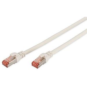 DIGITUS LAN kabel Cat 6 - 3m - RJ45 netwerkkabel - S/FTP afgeschermd - Compatibel met Cat 6A & Cat 7 - Wit