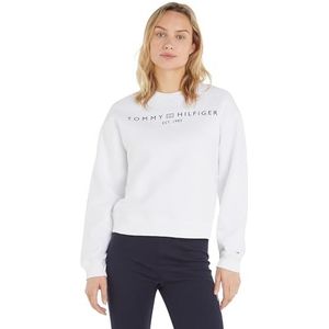 Tommy Hilfiger - Mdrn Reg Corp Logo C-nk - Sweatshirt - Wit
