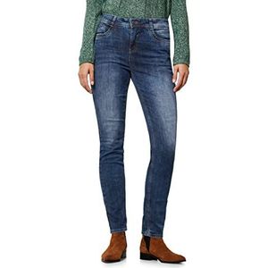 Street One Dames A375885 jeans hoge taille, Authentic Blue wash, W27/L30, Authentic Blue Wash, 27W / 30L