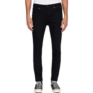 Trendyol Heren Herren Gerade Schlank Normale Taille Jeans, Zwart, 10