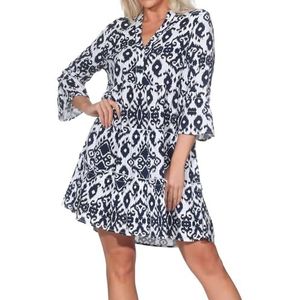 Vero Moda - Easy Joy - Tuniekjurk - All-over Motief - V-hals - 1/2-mouwen