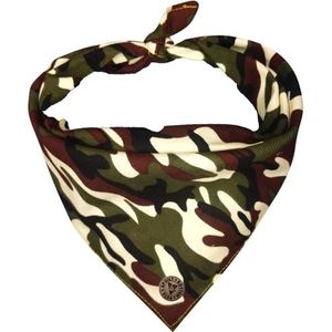 Spoilt Rotten Pets Groene Corded Camouflage Gebonden Bandana Past 9"" tot 16,5"" Hals - S/M Hond Bandana Fancy Dress Hond Kostuum Halsdoek