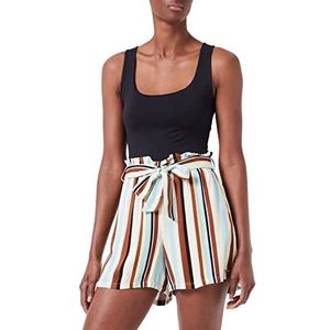 TOM TAILOR Denim Dames Bermuda shorts met all-over print 1031410, 29574 - Multicolor Vertical Stripe, XL