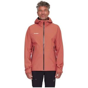 Mammut Heren hardshell jas uit de serie Alto Light, S, oranje, capuchonjas, functionele jas, van Drytechnology 2.5 L, brick, S