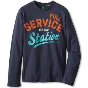 United Colors of Benetton T-shirt voor meisjes en meisjes, aquamarijn 3l7, 18 mesi