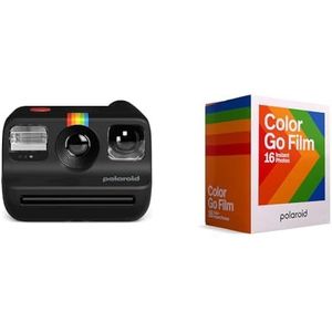 Polaroid Go Generation 2 Instant Camera - Zwart & Kleurenfilm voor Go - Dubbel Pakket