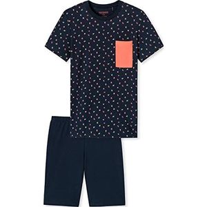 Schiesser Jungen kurzer Schlafanzug - Organic Cotton,donkerblauww ,140