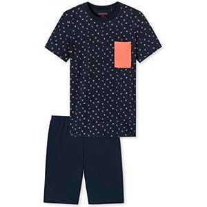 Schiesser Jungen kurzer Schlafanzug - Organic Cotton,donkerblauww ,140