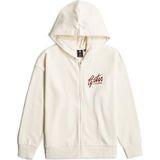 Meisjes Hoodie Zipp Brushed - Beige - meisjes