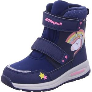 KangaROOS K-PE Candela V RTX SL sneeuwlaarzen, dk Navy/Daisy Pink Unicorn, 34 EU, Dark Navy Daisy Pink Unicorn, 34 EU