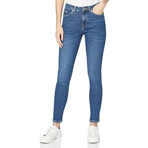 SELECTED FEMME Vrouwelijke jeans biologisch katoen skinny fit, donkerblauw (dark blue denim), Eén maat