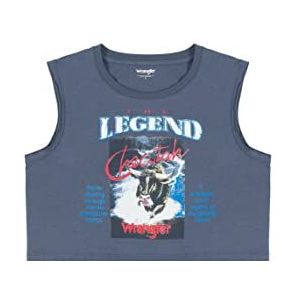 Wrangler Dames mouwloos T-shirt, vintage indigo, XXL Grote maten
