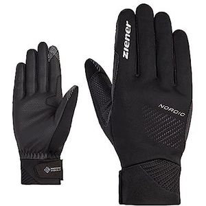 Ziener ULTAR Langlauf/Nordic/Crosscountry-handschoenen voor heren, gewatteerd, windstopper, touch-functie, zwart, 8