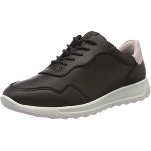 ECCO Flexurerunnerii sneakers voor dames, Zwart Black Blossom Rose 51839, 41 EU