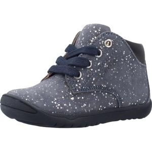 Geox B Macchia Girl A Sneakers voor babymeisjes, blauw, 18 EU