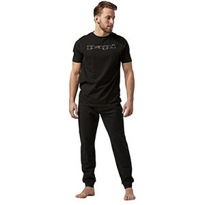 papi Pyjama voor heren, zwart, L