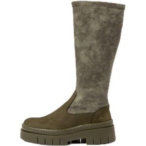 Art - 119561222003_0G3 - Knielaarzen - Groen - Leer - 3 tot 5 cm Hakhoogte