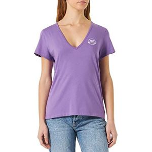 Pinko Turban T-shirt V-hals Jersey dames, Yb1_Paars Lavender, XL