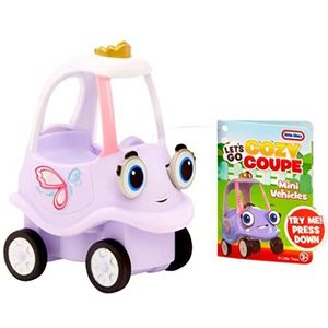 Little Tikes Let's Go Cosy Coupe - Sprookjes Mini duw- en speelvoertuig - Voor op tafel en op de vloer Push Play Car Fun - Geschikt voor peuters vanaf 3 jaar.